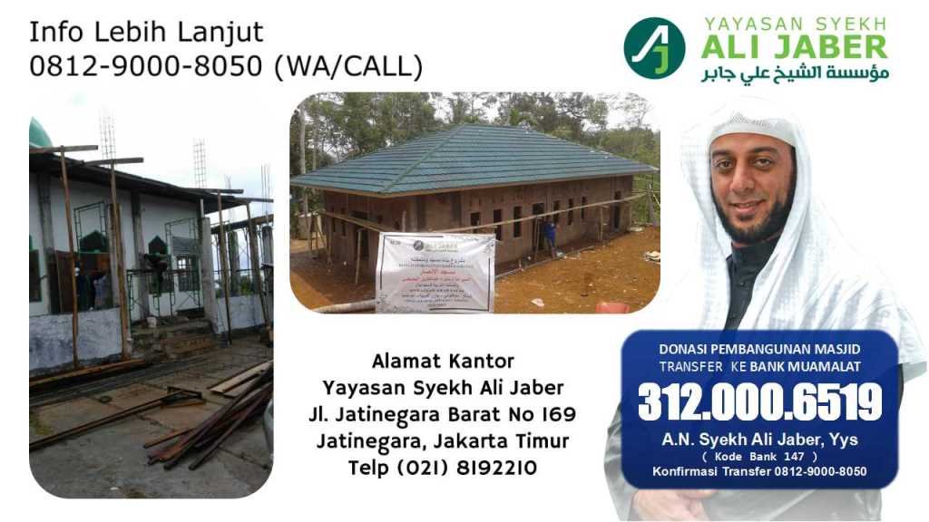 Info 0812-9000-8050, Bersedekah Membangun Masjid, Infaq Untuk Masjid