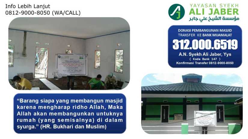 Info 0812-9000-8050, Bersedekah Membangun Masjid, Infaq Untuk Masjid